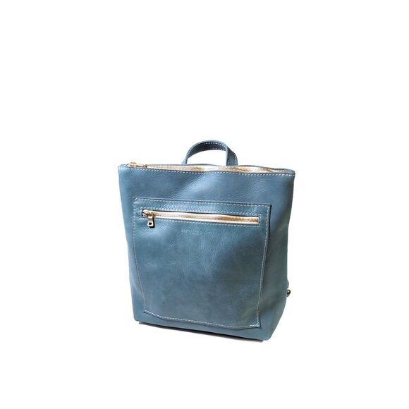 Portland Leather Goods Aqua Tote Backpack - Picture 2 of 14
